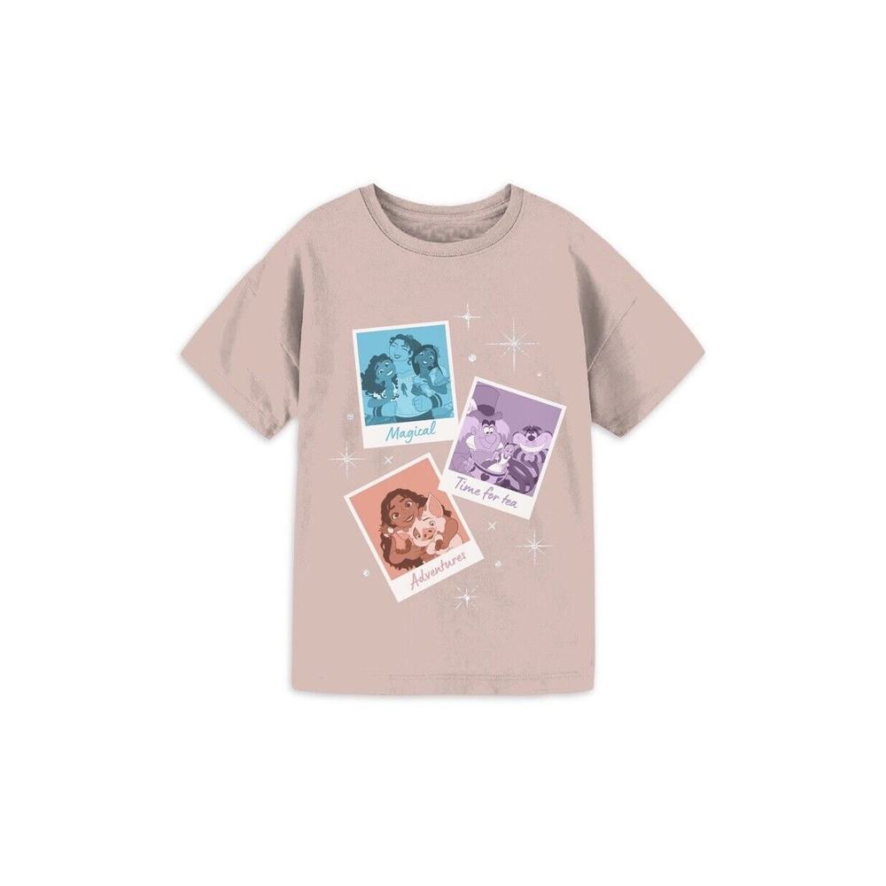 Disney 100th Encanto Alice Moana Short Sleeve Girls’ T Shirt Top Size L 10-12
